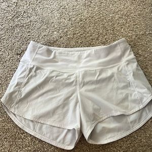 Women’s white lulu shorts